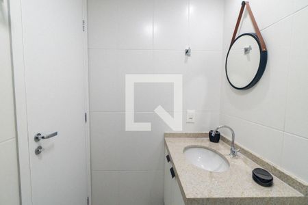 Banheiro de kitnet/studio para alugar com 1 quarto, 27m² em Vila Clementino, São Paulo