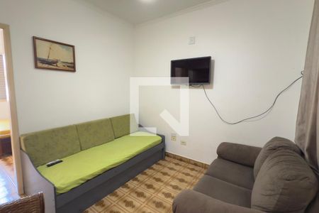 Sala de kitnet/studio para alugar com 1 quarto, 42m² em Boqueirão, Praia Grande