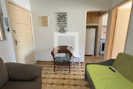 Sala de kitnet/studio para alugar com 1 quarto, 42m² em Boqueirão, Praia Grande