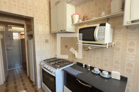 Cozinha de kitnet/studio para alugar com 1 quarto, 42m² em Boqueirão, Praia Grande