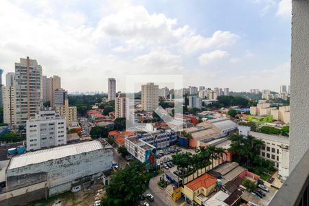 Vista da Varanda de kitnet/studio à venda com 0 quarto, 23m² em Santo Amaro, São Paulo