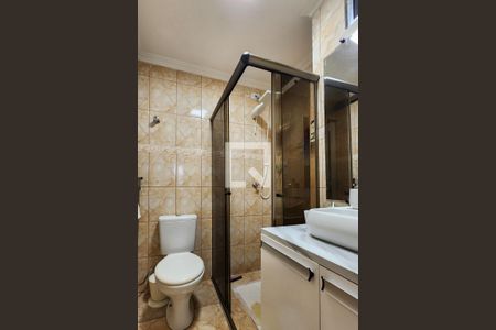 Banheiro de apartamento à venda com 1 quarto, 30m² em Vila Jerusalem, São Bernardo do Campo