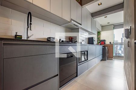 Sala/Cozinha de apartamento para alugar com 1 quarto, 50m² em Pinheiros, São Paulo