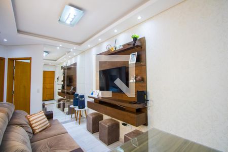 Sala de apartamento à venda com 2 quartos, 74m² em Vila Junqueira, Santo André