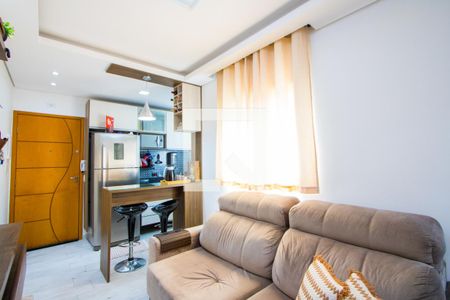 Sala de apartamento à venda com 2 quartos, 74m² em Vila Junqueira, Santo André