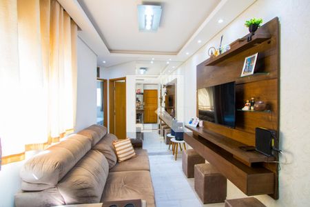 Sala de apartamento à venda com 2 quartos, 74m² em Vila Junqueira, Santo André