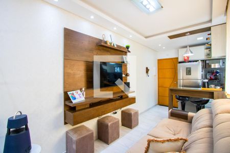 Sala de apartamento à venda com 2 quartos, 74m² em Vila Junqueira, Santo André