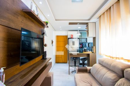 Sala de apartamento à venda com 2 quartos, 74m² em Vila Junqueira, Santo André