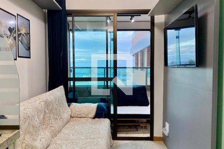 Sala de apartamento para alugar com 1 quarto, 37m² em Boca do Rio, Salvador