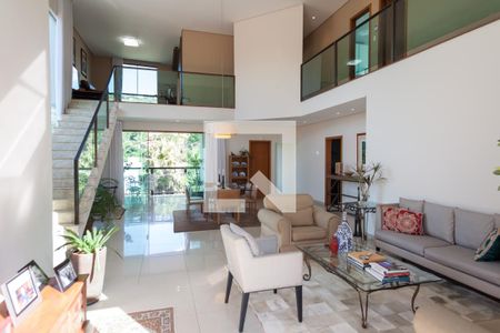 sala de casa de condomínio à venda com 3 quartos, 308m² em Vale das Araras, Nova Lima