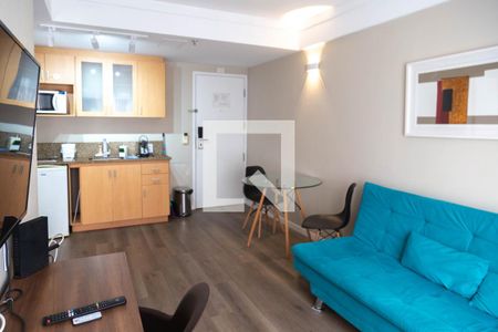 Sala de apartamento para alugar com 1 quarto, 34m² em Centro, Guarulhos