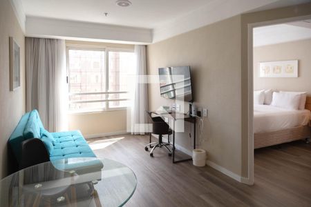 Sala de apartamento para alugar com 1 quarto, 34m² em Centro, Guarulhos