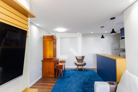 Sala de apartamento à venda com 2 quartos, 68m² em Vila Curuçá, Santo André