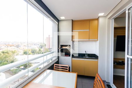 Varanda de apartamento à venda com 2 quartos, 68m² em Vila Curuçá, Santo André