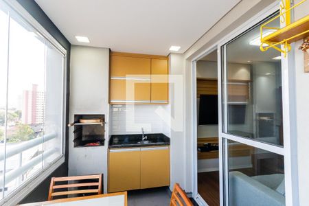 Varanda de apartamento à venda com 2 quartos, 68m² em Vila Curuçá, Santo André
