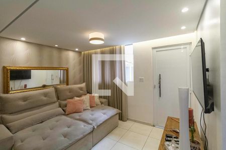 Sala de casa de condomínio à venda com 3 quartos, 126m² em Castelo, Belo Horizonte