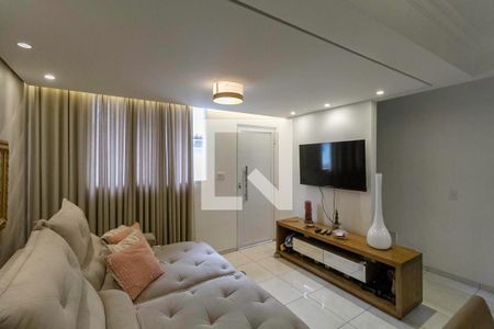 Sala de casa de condomínio à venda com 3 quartos, 126m² em Castelo, Belo Horizonte