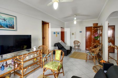 Sala 1 de apartamento para alugar com 2 quartos, 110m² em Cidade Ocian, Praia Grande