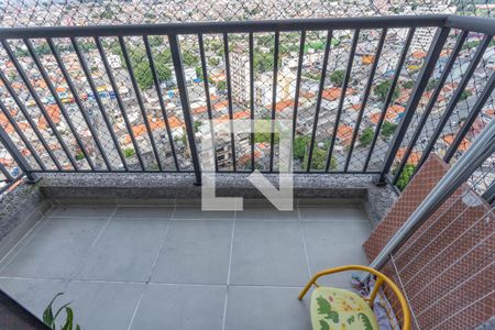 Varanda da sala de apartamento à venda com 2 quartos, 45m² em Vila Santa Luzia, São Bernardo do Campo
