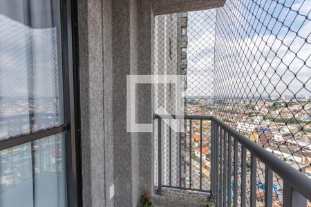 Varanda da sala de apartamento à venda com 2 quartos, 45m² em Vila Santa Luzia, São Bernardo do Campo