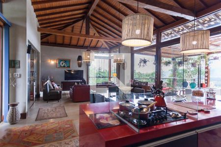 Sala de casa de condomínio à venda com 4 quartos, 390m² em Passárgada, Nova Lima