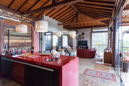 Sala de casa de condomínio à venda com 4 quartos, 390m² em Passárgada, Nova Lima