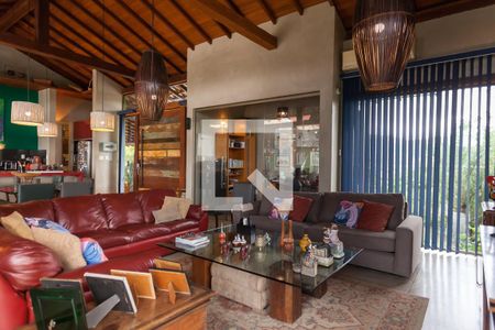 Sala de casa de condomínio à venda com 4 quartos, 390m² em Passárgada, Nova Lima