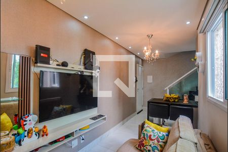 Sala de apartamento à venda com 2 quartos, 107m² em Jardim Cristiane, Santo André