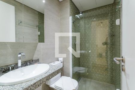 Banheiro de kitnet/studio à venda com 1 quarto, 40m² em Vila Nova Conceição, São Paulo