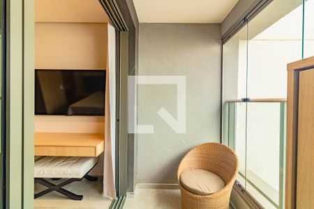 Varanda de kitnet/studio para alugar com 1 quarto, 25m² em Vila Clementino, São Paulo