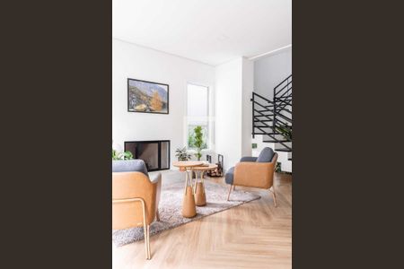 Sala de casa de condomínio à venda com 3 quartos, 448m² em Pedra Redonda, Porto Alegre