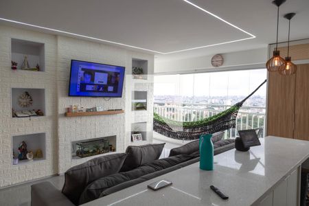 Sala de apartamento à venda com 2 quartos, 73m² em Gopouva, Guarulhos