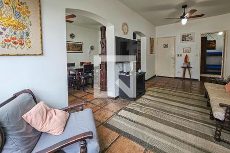 Sala de apartamento para alugar com 3 quartos, 110m² em Balneario Cidade Atlantica, Guarujá