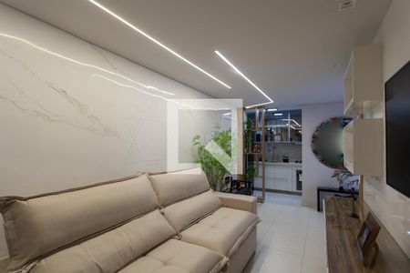 Sala de apartamento à venda com 1 quarto, 80m² em São Luiz, Belo Horizonte