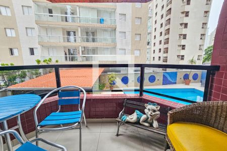 Varanda de apartamento para alugar com 4 quartos, 164m² em Vila Alzira, Guarujá