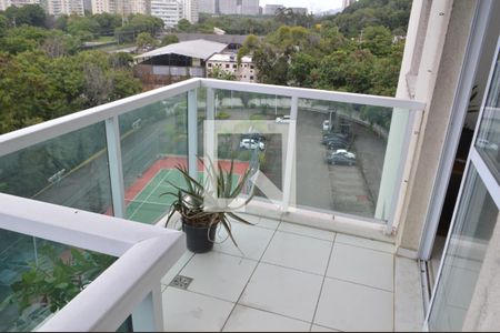 Varanda da Sala de apartamento para alugar com 1 quarto, 32m² em Camorim, Rio de Janeiro