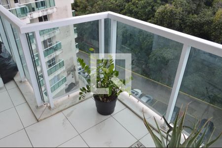 Varanda da Sala de apartamento para alugar com 1 quarto, 32m² em Camorim, Rio de Janeiro