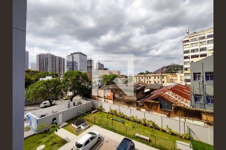 Vista da Sala de apartamento à venda com 1 quarto, 35m² em Santo Cristo, Rio de Janeiro