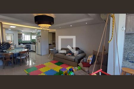 Sala e sala de jantar de apartamento para alugar com 3 quartos, 135m² em Kobrasol, São José