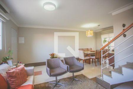 Sala de Estar de casa de condomínio à venda com 3 quartos, 135m² em Mirandópolis, São Paulo