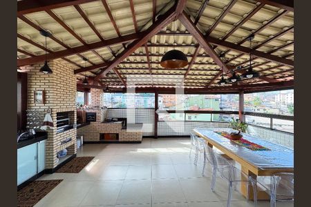 Varanda gourmet de apartamento à venda com 3 quartos, 134m² em Riacho das Pedras, Contagem