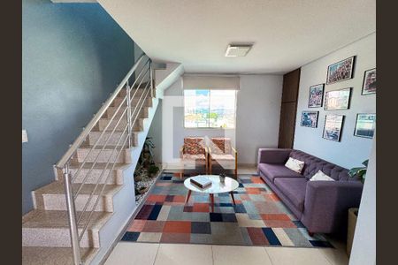 Sala de apartamento à venda com 3 quartos, 134m² em Riacho das Pedras, Contagem