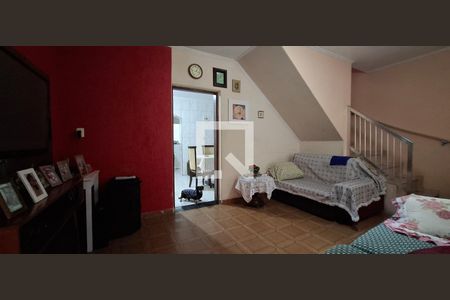 Sala de casa à venda com 3 quartos, 110m² em Vila Alzira, Santo André