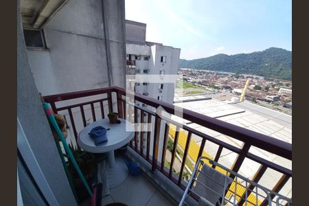 Varanda da Sala de apartamento para alugar com 2 quartos, 50m² em Castelo, Santos