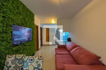 Sala de apartamento à venda com 2 quartos, 68m² em Vila Amaral, Belo Horizonte