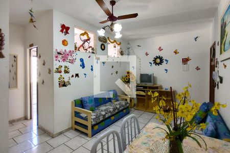 Sala de apartamento para alugar com 1 quarto, 40m² em Cidade Ocian, Praia Grande
