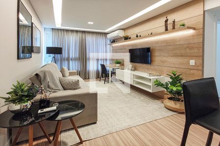 Sala de apartamento à venda com 1 quarto, 60m² em Ideal, Novo Hamburgo