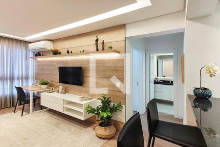 Sala de apartamento à venda com 1 quarto, 60m² em Ideal, Novo Hamburgo