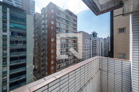 Varanda de kitnet/studio para alugar com 1 quarto, 48m² em Gonzaga, Santos