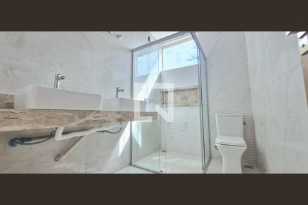 Banheiro da Suíte 1 de casa à venda com 4 quartos, 167m² em Lundcéia, Lagoa Santa